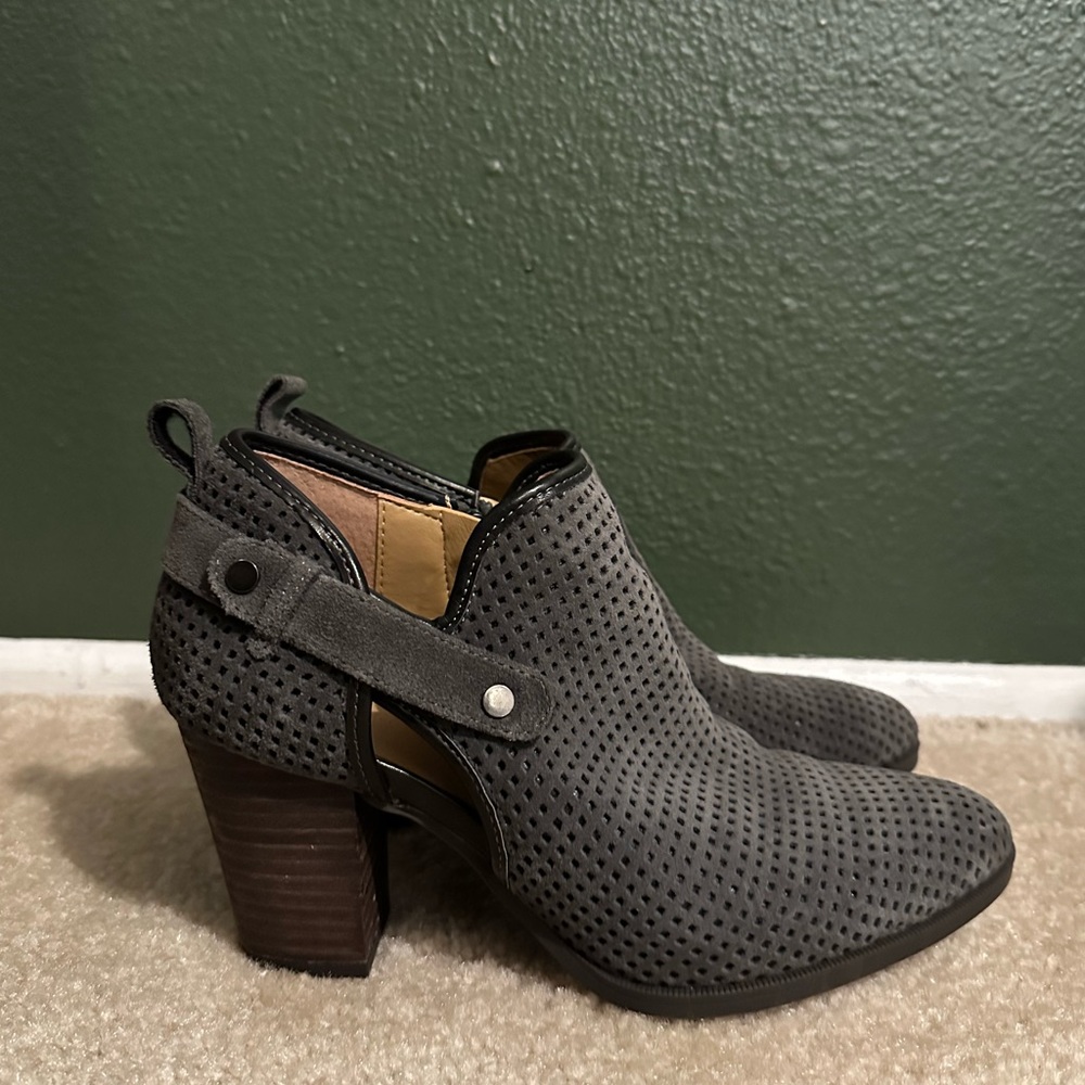 Franco Sarto Suede Ankle Booties